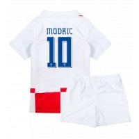 Camisa de time de futebol Croácia Luka Modric #10 Replicas 1º Equipamento Infantil Europeu 2024 Manga Curta (+ Calças curtas)
